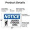 Signmission Ladder Storage Area, 24 in W x Rectangle, Aluminum OS-2PACK-NS-A-1824-L-13946 - alternate 6